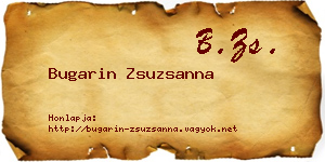 Bugarin Zsuzsanna névjegykártya