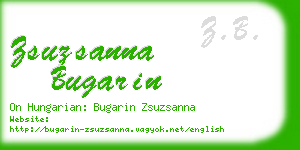 zsuzsanna bugarin business card